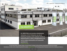 Tablet Screenshot of ml-lubrication.com